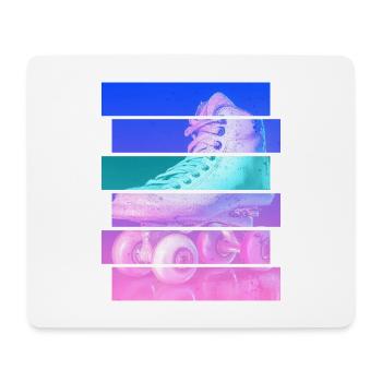 Rollschuh - Mousepad (Querformat) - Weiß - Vorne