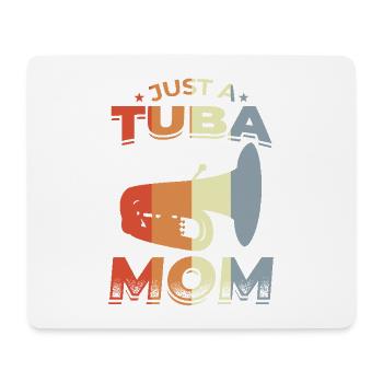Tuba Mother - Mouse Pad (horizontal) - white - Front