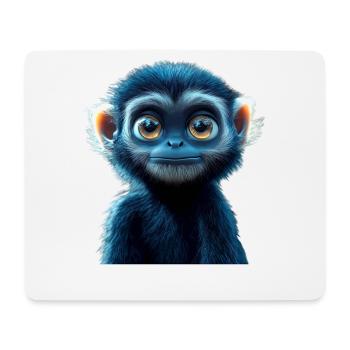 Gibbon Affe Weißhandgibbon Monkey Süße Lar Gibbons - Mousepad (Querformat) - Weiß - Vorne
