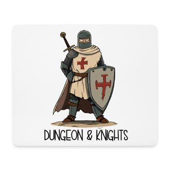Dungeons and Knights – Cartoon Kreuzritter - Mousepad (Querformat) - Weiß - Vorne