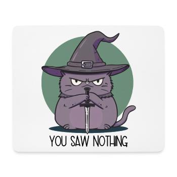 You Saw Nothing - jeu de rôle de chat magique - Tapis de souris (format paysage) - blanc - Devant
