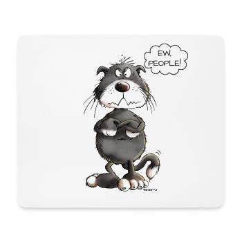 Grumpy Ew People Cat Saying Cats - Mouse Pad (horizontal) - white - Front
