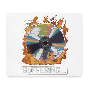 Pufferung... Flamingo Glitched CD Retro Design - Mousepad (Querformat) - Weiß - Vorne