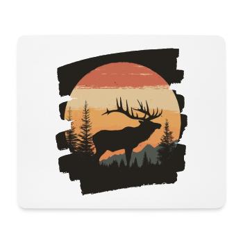 Moose Retro - Mouse Pad (horizontal) - white - Front