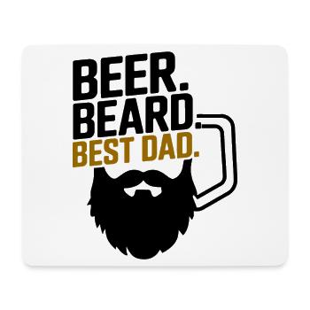 Bestes Papa aller Zeiten Vatertagsshirt - Mousepad (Querformat) - Weiß - Vorne