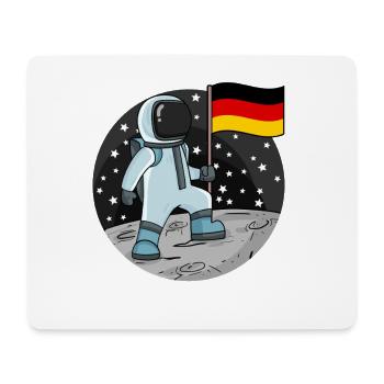 Astronaut Fahne Deutschland - Mousepad (Querformat) - Weiß - Vorne