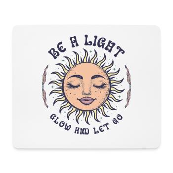 Boho Sun Bohemian Spirituality Sun Face - Mouse Pad (horizontal) - white - Front