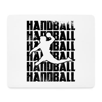 Handball - Tapis de souris (format paysage) - blanc - Devant