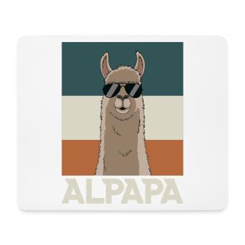 Dad Alpaca Dad Funny Llama Father's Day Gift - Mouse Pad (horizontal) - white - Front