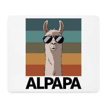 Dad Alpaca Dad Funny Llama Father's Day Gift - Mouse Pad (horizontal) - white - Front