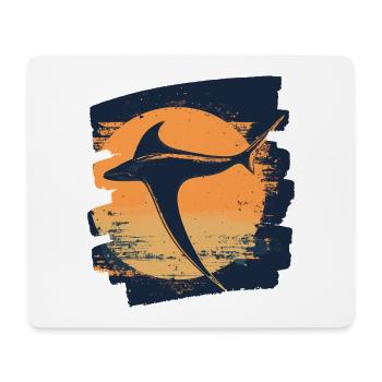 Manta Rochen Retro - Mousepad (Querformat) - Weiß - Vorne