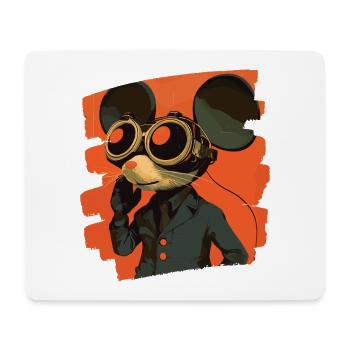 Maus - Mousepad (Querformat) - Weiß - Vorne