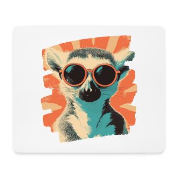 Lemur - Mousepad (Querformat) - Weiß - Vorne