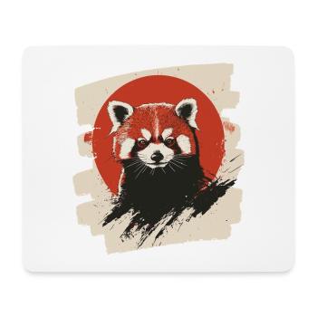 Petit panda - Tapis de souris (format paysage) - blanc - Devant