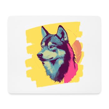 Husky - Mousepad (Querformat) - Weiß - Vorne