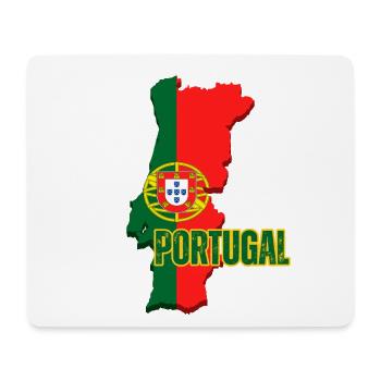 Drapeau du Portugal, carte drapeau du Portugal - Tapis de souris (format paysage) - blanc - Devant