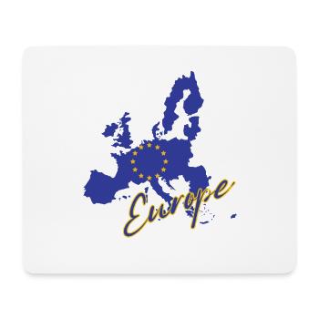 Drapeau de l’Europe, fierté européenne - Tapis de souris (format paysage) - blanc - Devant
