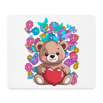 Valentine's Day Teddy Heru Teddy Bear Bear Child - Mouse Pad (horizontal) - white - Front