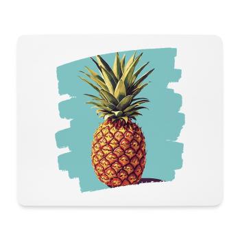 Pineapple 3 png - Mousepad (Querformat) - Weiß - Vorne