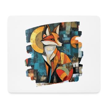 Renard - Tapis de souris (format paysage) - blanc - Devant
