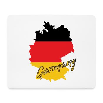 Drapeau de l’Allemagne, fierté allemande - Tapis de souris (format paysage) - blanc - Devant