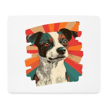 Jacky Russell - Mousepad (Querformat) - Weiß - Vorne