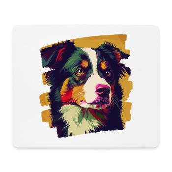 Australian Shepherd - Mousepad (Querformat) - Weiß - Vorne
