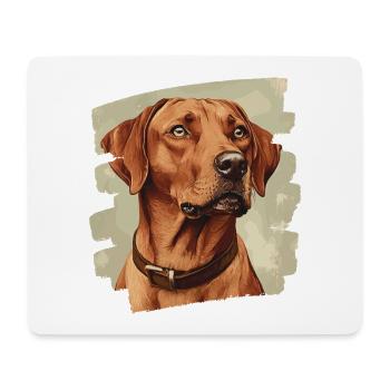 Rhodésian Ridgeback - Tapis de souris (format paysage) - blanc - Devant