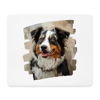 Australian Shepherd - Mousepad (Querformat) - Weiß - Vorne
