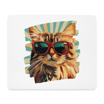 Maine Coon - Mouse Pad (horizontal) - white - Front