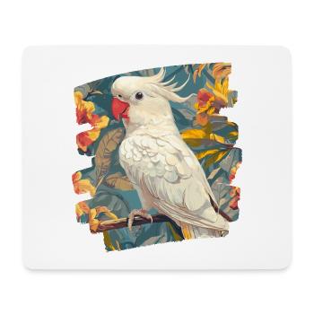 Cockatoo - Mouse Pad (horizontal) - white - Front