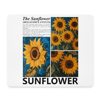 Sunflower Summer Nature Botany Blossoms Gift - Mouse Pad (horizontal) - white - Front