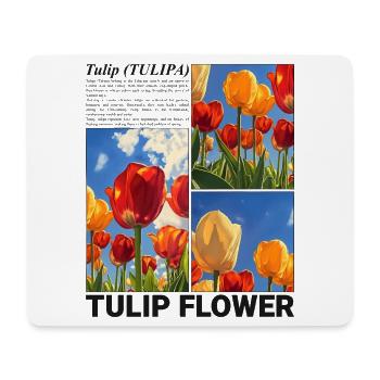 Tulpe Frühling Natur Blume Botanik Geschenk - Mousepad (Querformat) - Weiß - Vorne