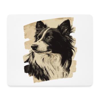 Collie - Mousepad (Querformat) - Weiß - Vorne