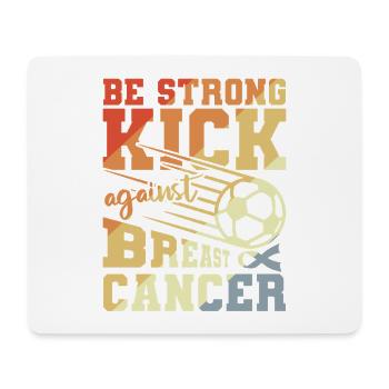 Fußball gegen Brustkrebs - Mousepad (Querformat) - Weiß - Vorne