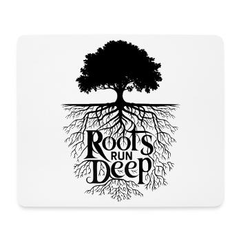 Wurzeln liegen tief - Baum des Lebens Naturdesign - Mousepad (Querformat) - Weiß - Vorne