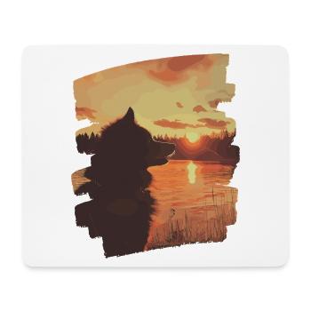 Finnish Lapphund - Mouse Pad (horizontal) - white - Front