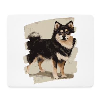 Finnish Lapphund - Mouse Pad (horizontal) - white - Front