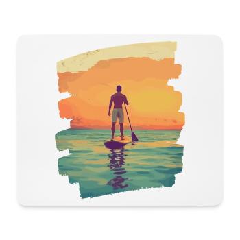 Stand-up-paddle SUP - Mousepad (Querformat) - Weiß - Vorne