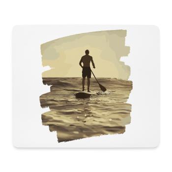 Stand-up-paddle SUP - Mousepad (Querformat) - Weiß - Vorne