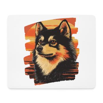 Finnish Lapphund - Mouse Pad (horizontal) - white - Front