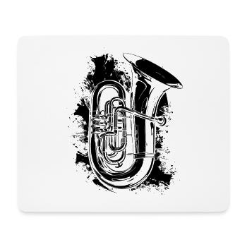 Tuba Graffiti - Mouse Pad (horizontal) - white - Front
