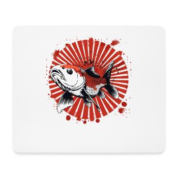 Fish Graffiti - Mouse Pad (horizontal) - white - Front