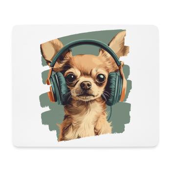 Chihuahua - Tapis de souris (format paysage) - blanc - Devant
