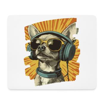 Chihuahua - Tapis de souris (format paysage) - blanc - Devant