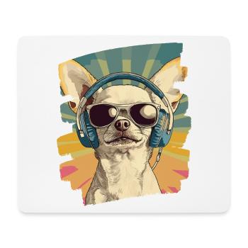 Chihuahua - Tapis de souris (format paysage) - blanc - Devant