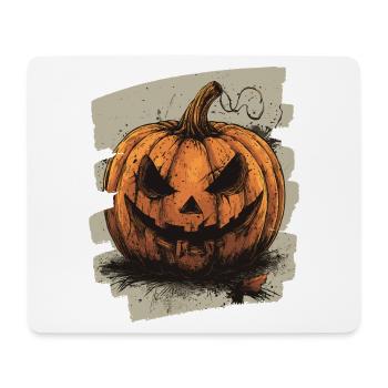 Halloween Pumpkin - Mouse Pad (horizontal) - white - Front