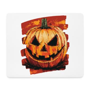 Halloween Pumpkin - Mouse Pad (horizontal) - white - Front