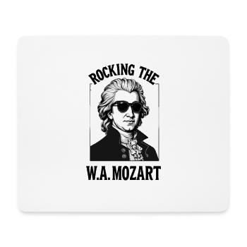 Rocking Mozart Klassische Musik Klassik Komponist - Mousepad (Querformat) - Weiß - Vorne