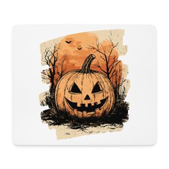 Halloween Pumpkin - Mouse Pad (horizontal) - white - Front